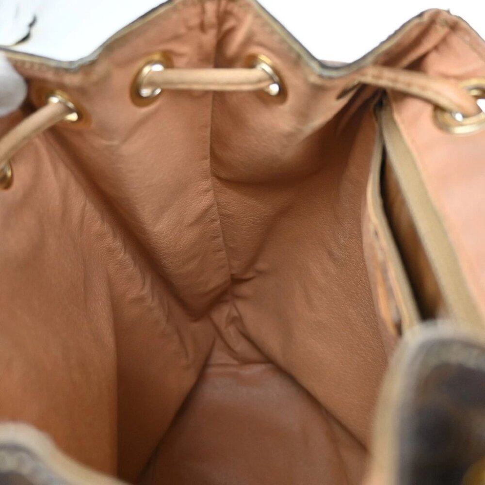 CELINE Logo Macadam Pattern Backpack Bag PVC Leather Brown GHW - Picture 15 of 15